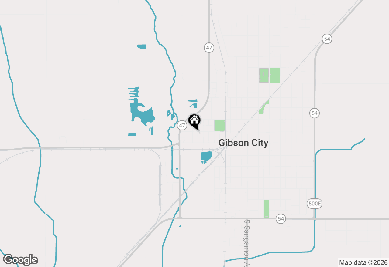 Map of 523 W 9th Street, Gibson City, IL 60936