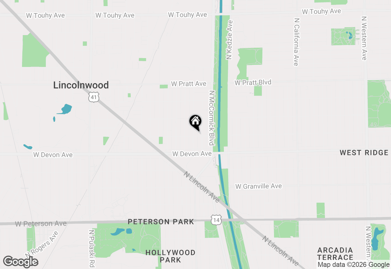 Map of 3360 W Arthur Avenue, Lincolnwood, IL 60712