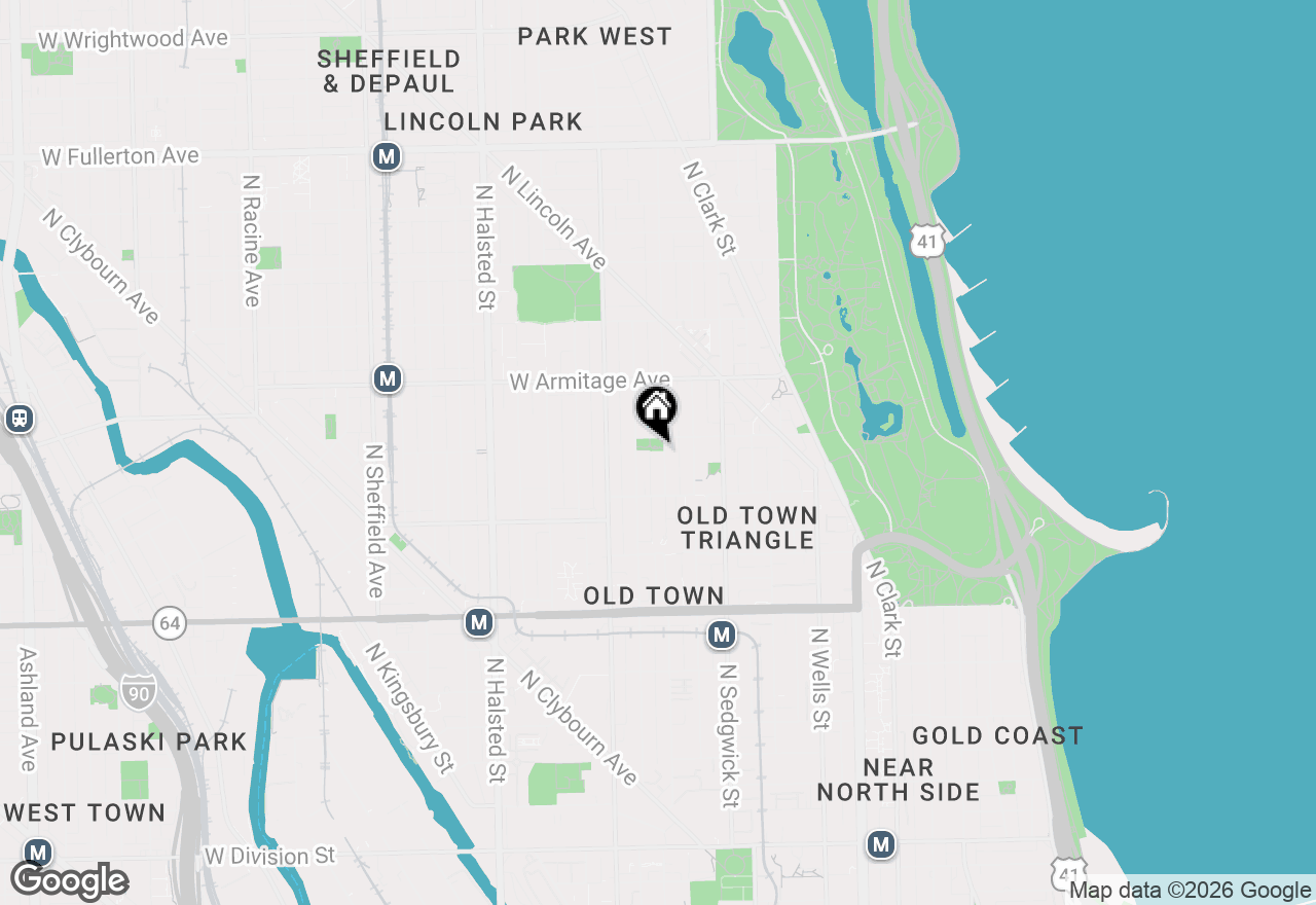 Map of 1846 N Cleveland Street, Chicago, IL 60614