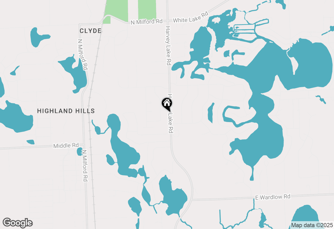 Map of 3397 Harvey Lake Road, Highland, MI 48356
