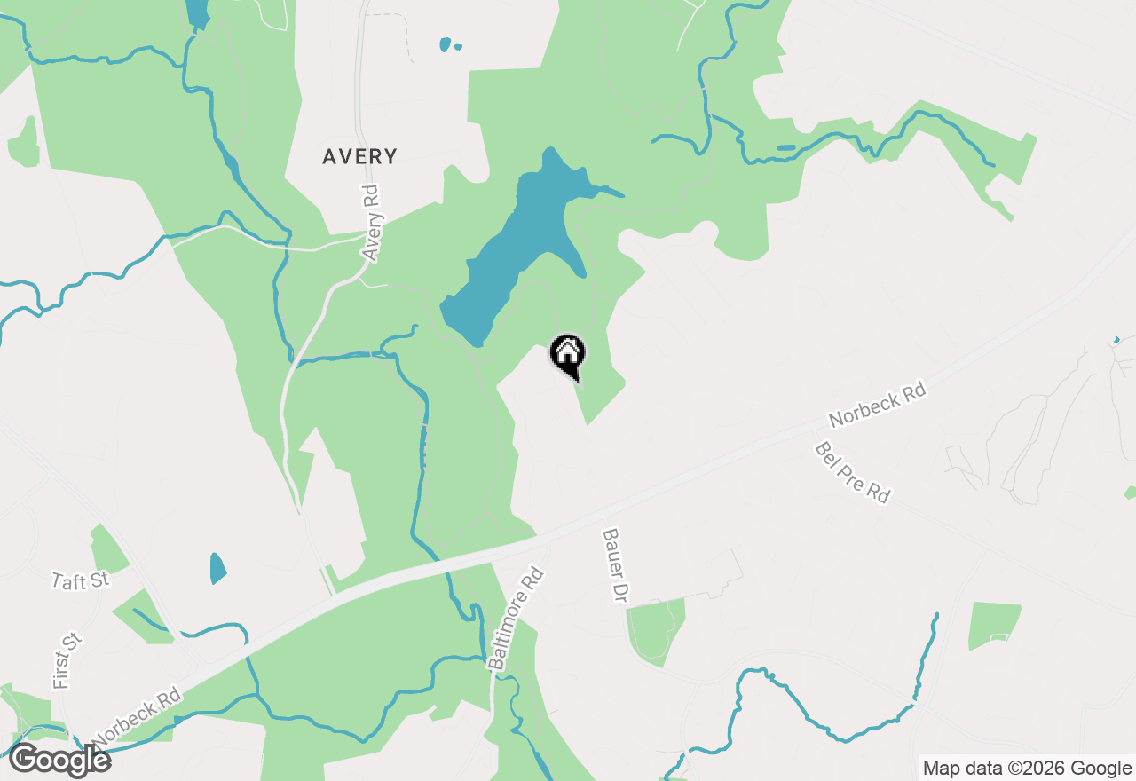 Map of 14909 Waterway Drive, Rockville, MD 20853