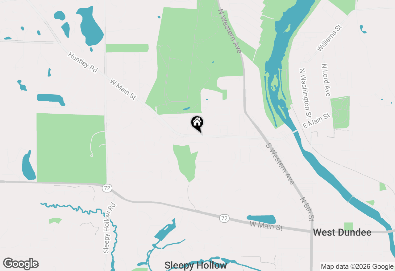 Map of 1925 Huntley Road, West Dundee, IL 60118