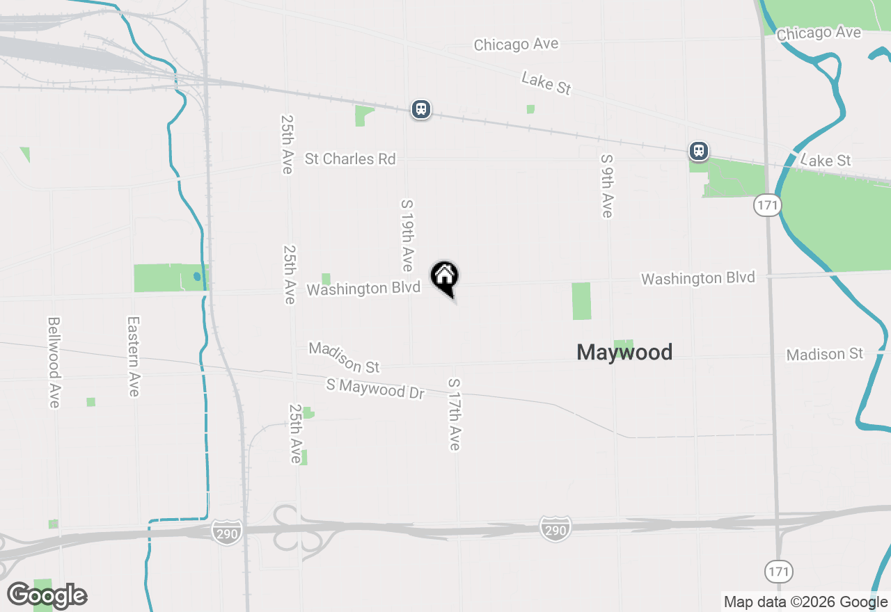 Map of 624 S 17th Avenue, Maywood, IL 60153