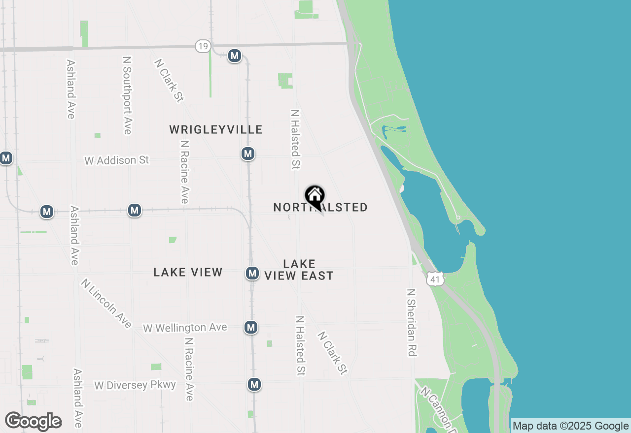 Map of 709 W Roscoe Street, Chicago, IL 60657