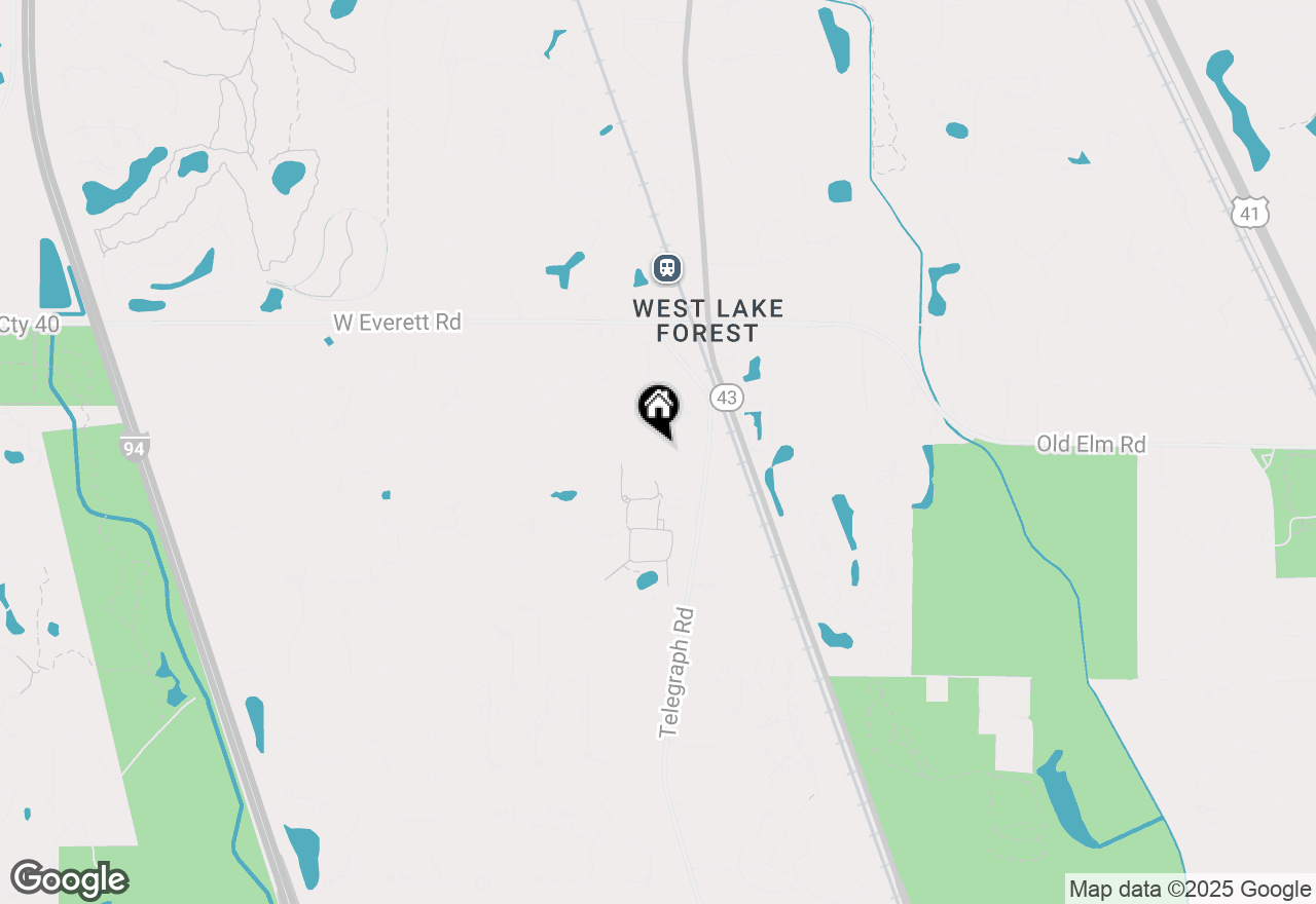 Map of 1225 Sir William Lane, Lake Forest, IL 60045