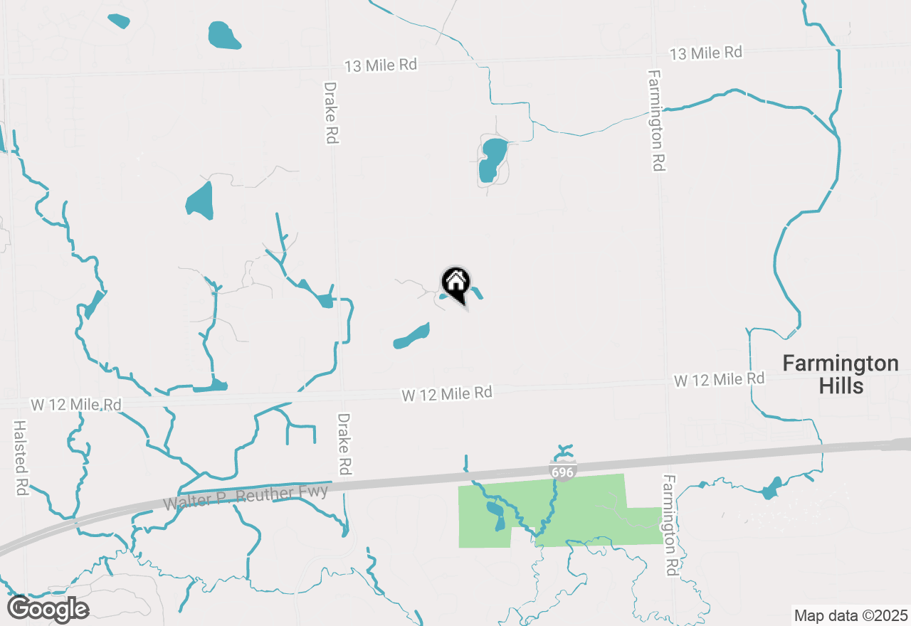 Map of 34651 Bunker Hill Drive, Farmington Hills, MI 48331