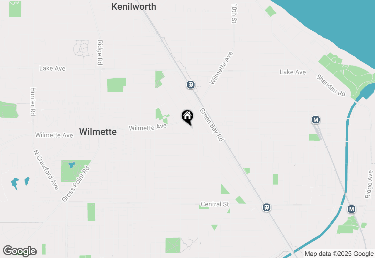 Map of 410 Prairie Avenue, Wilmette, IL 60091