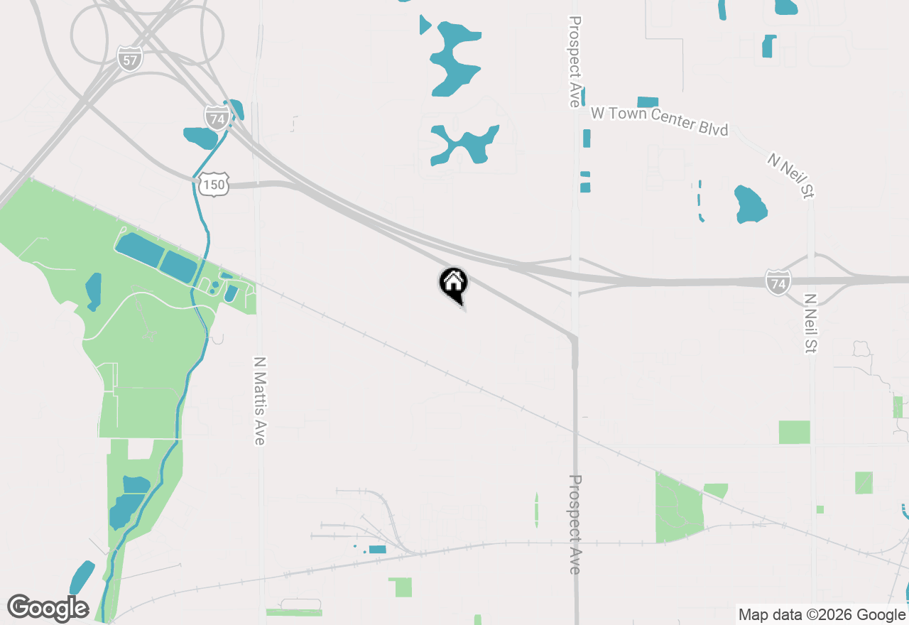 Map of 1205 Gertrude Avenue, Champaign, IL 61821