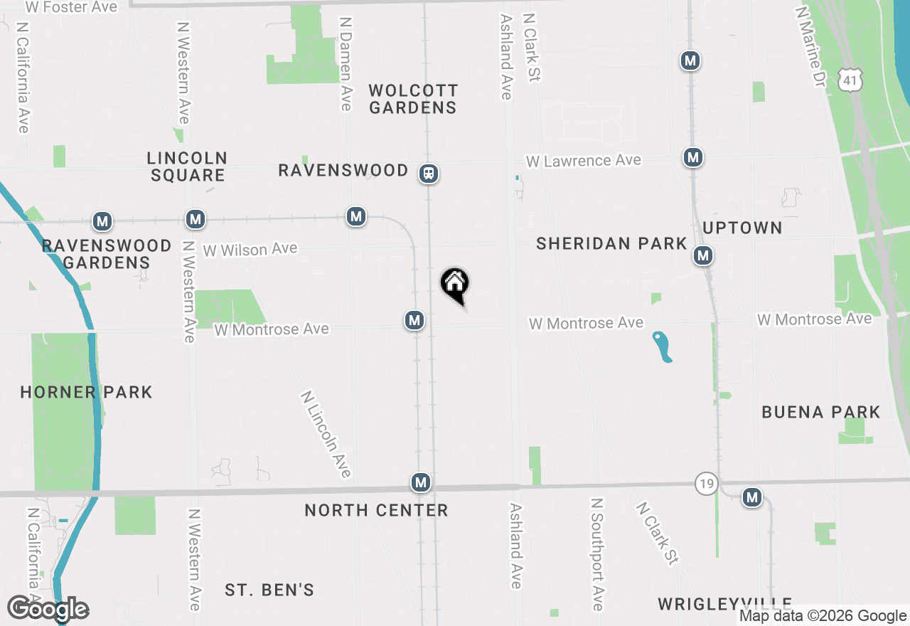 Map of 4414 N Hermitage Avenue, Chicago, IL 60640