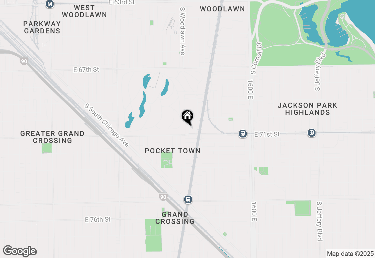 Map of 7038 S Woodlawn Avenue, Chicago, IL 60637