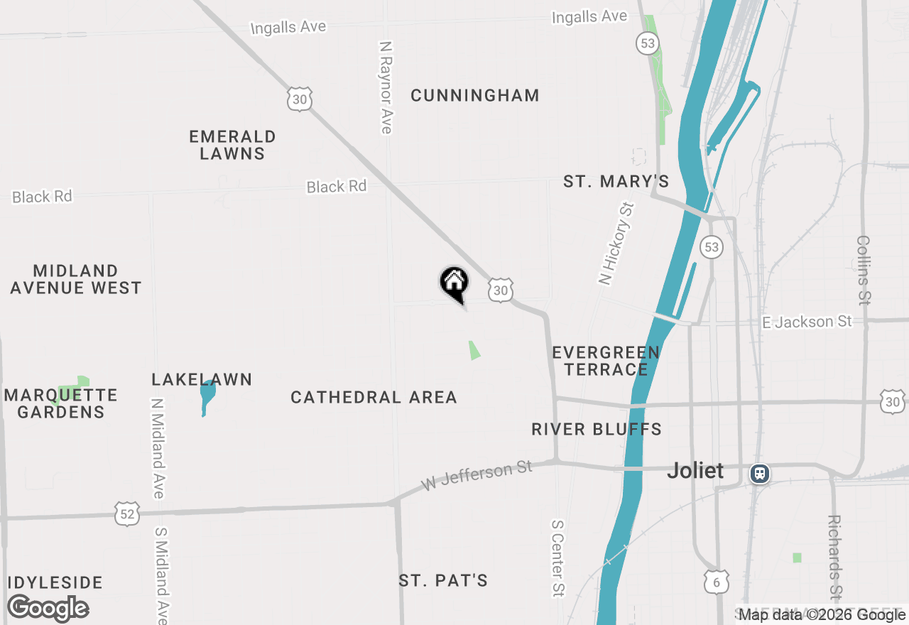 Map of (Address confidential), Joliet, Illinois 60435