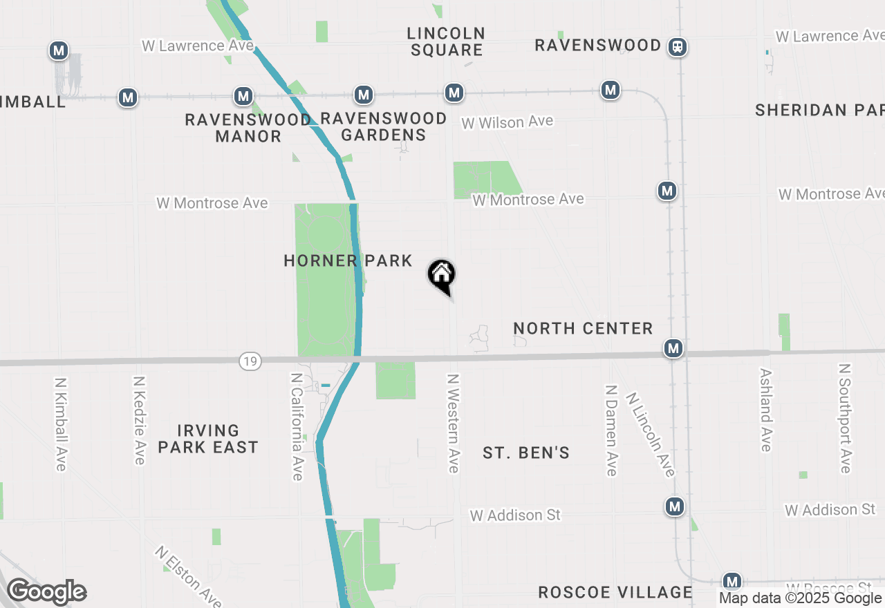 Map of 2415 W Warner Avenue #1, Chicago, IL 60618