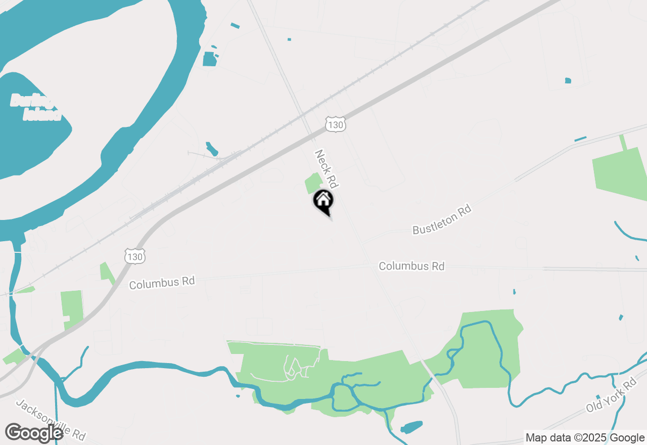 Map of 43 Langdon Road, Burlington, NJ 08016