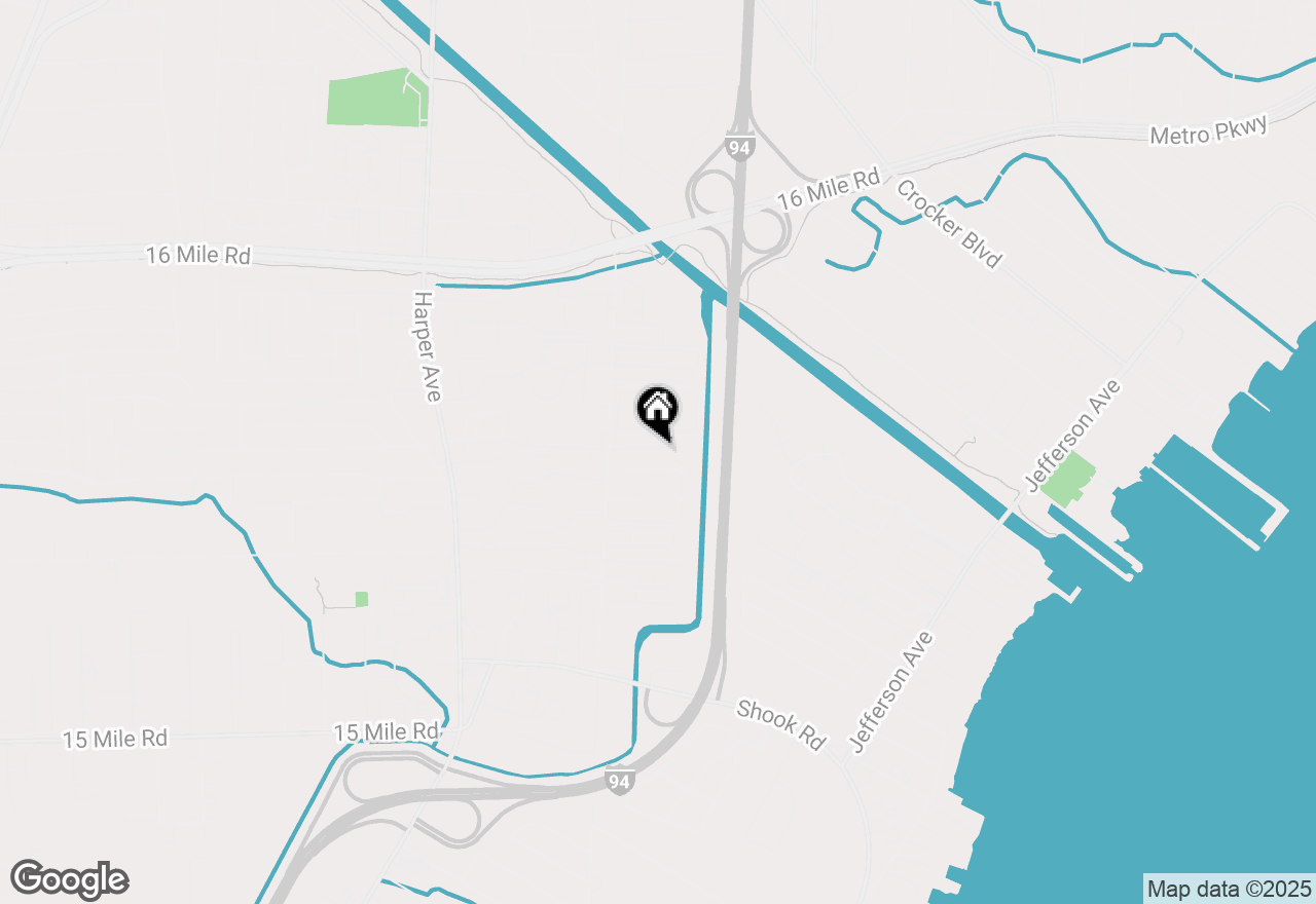 Map of 24618 North Meadows Street, Harrison Township, MI 48043