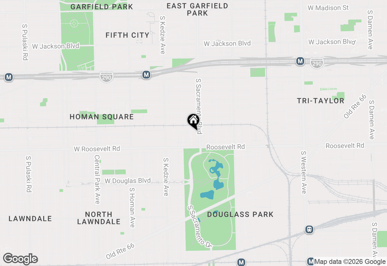 Map of 1107 S Whipple Street, Chicago, IL 60612