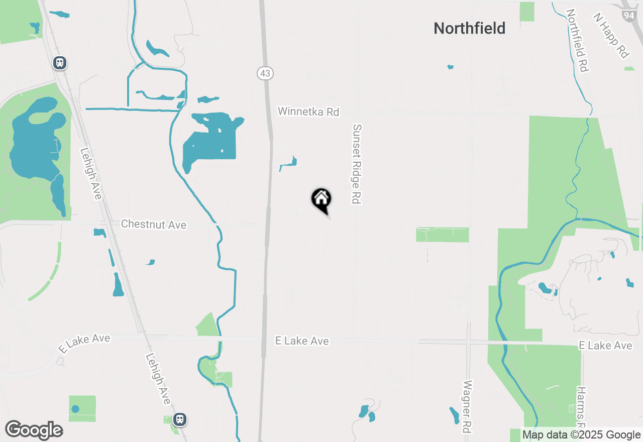 Map of 1812 Highland Terrace, Glenview, IL 60025