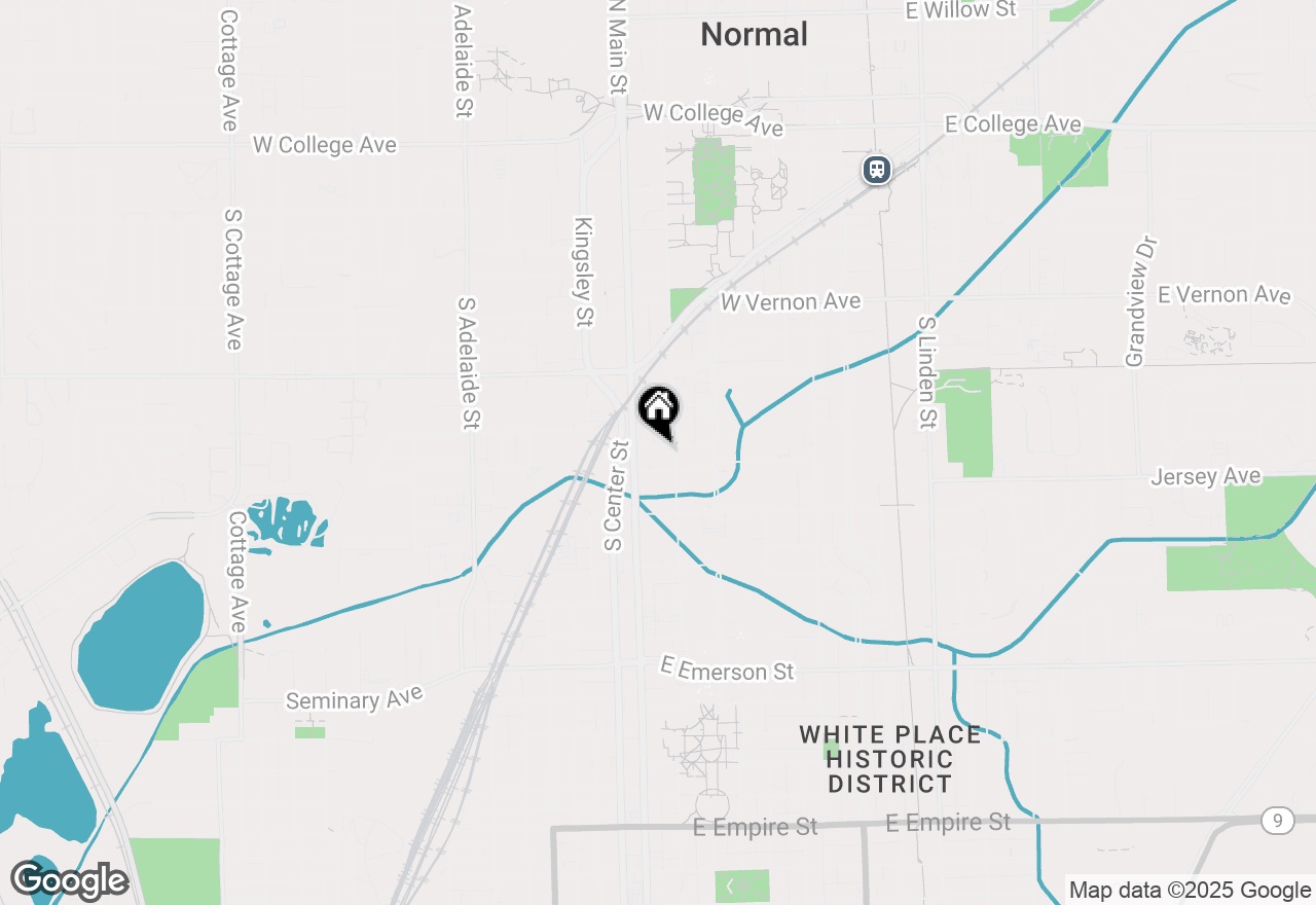 Map of 705 Cullom Street, Normal, IL 61761