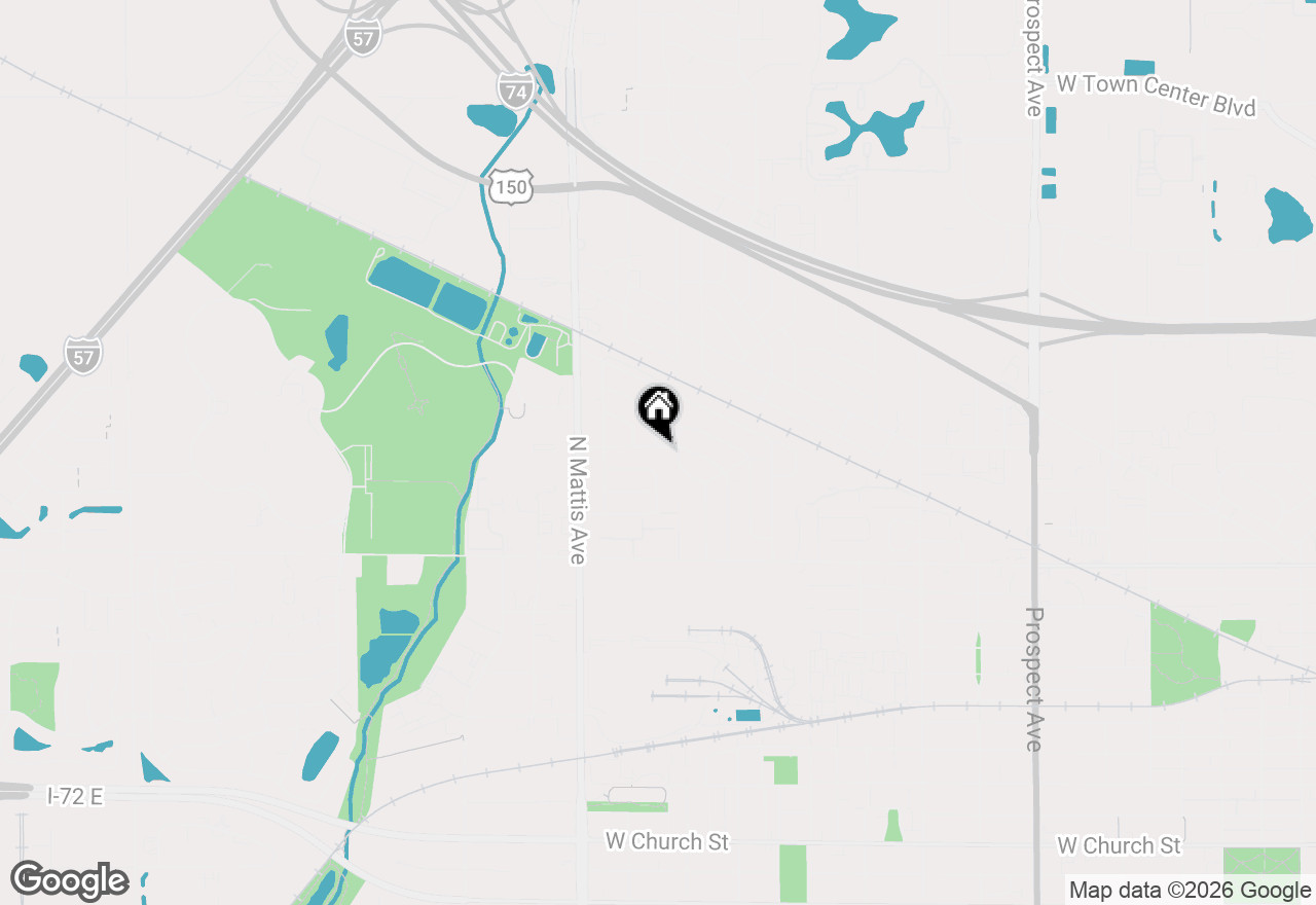 Map of 1607 Williamsburg Drive, Champaign, IL 61821