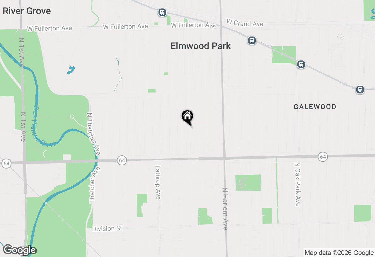 Map of 1740 N 74th Avenue, Elmwood Park, IL 60707