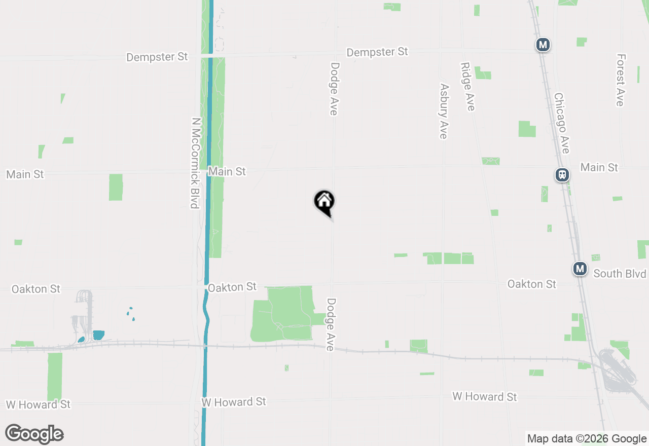 Map of 708 Dodge Avenue, Evanston, IL 60202