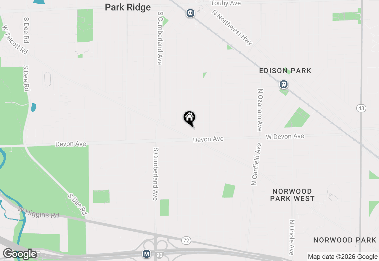 Map of 1116 S Courtland Avenue #305, Park Ridge, IL 60068