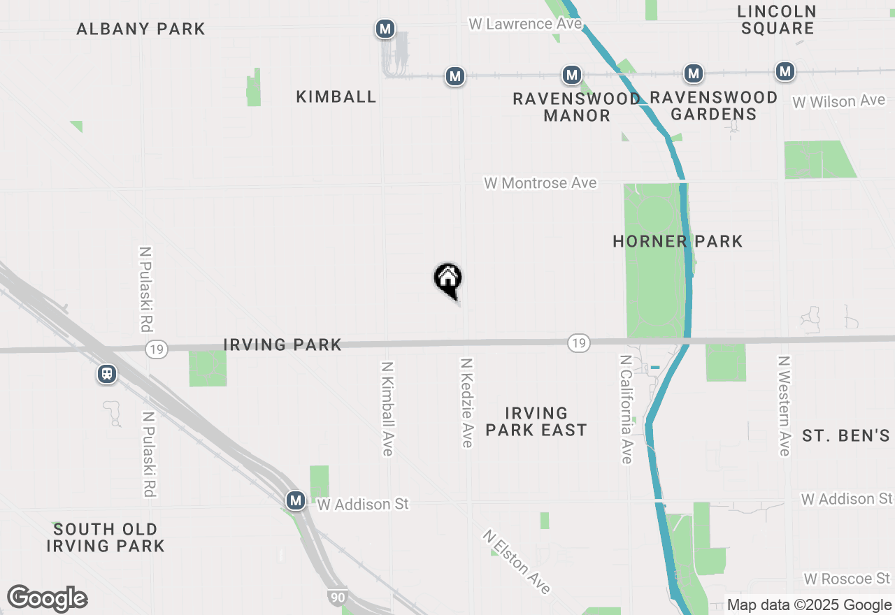 Map of 3223 W Belle Plaine Avenue, Chicago, IL 60618