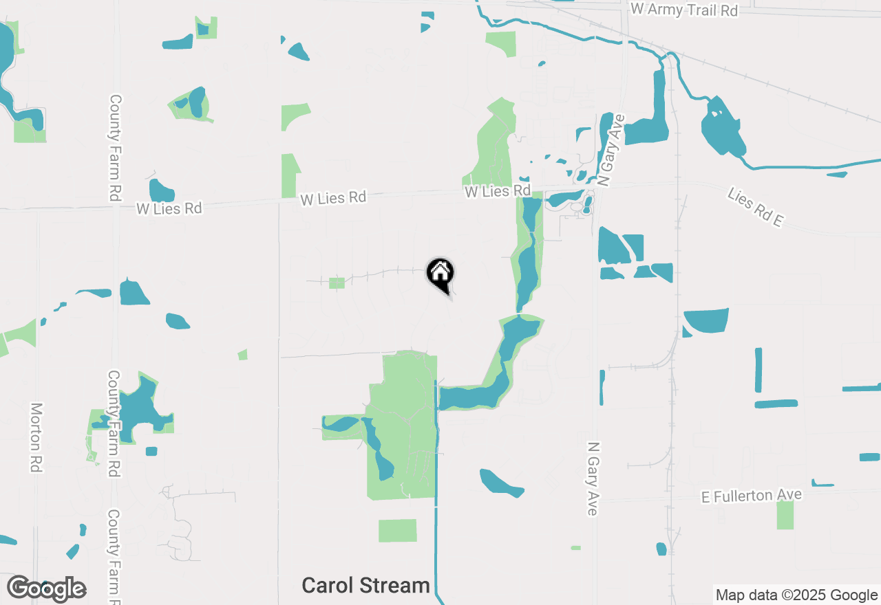 Map of 828 Huron Court, Carol Stream, IL 60188