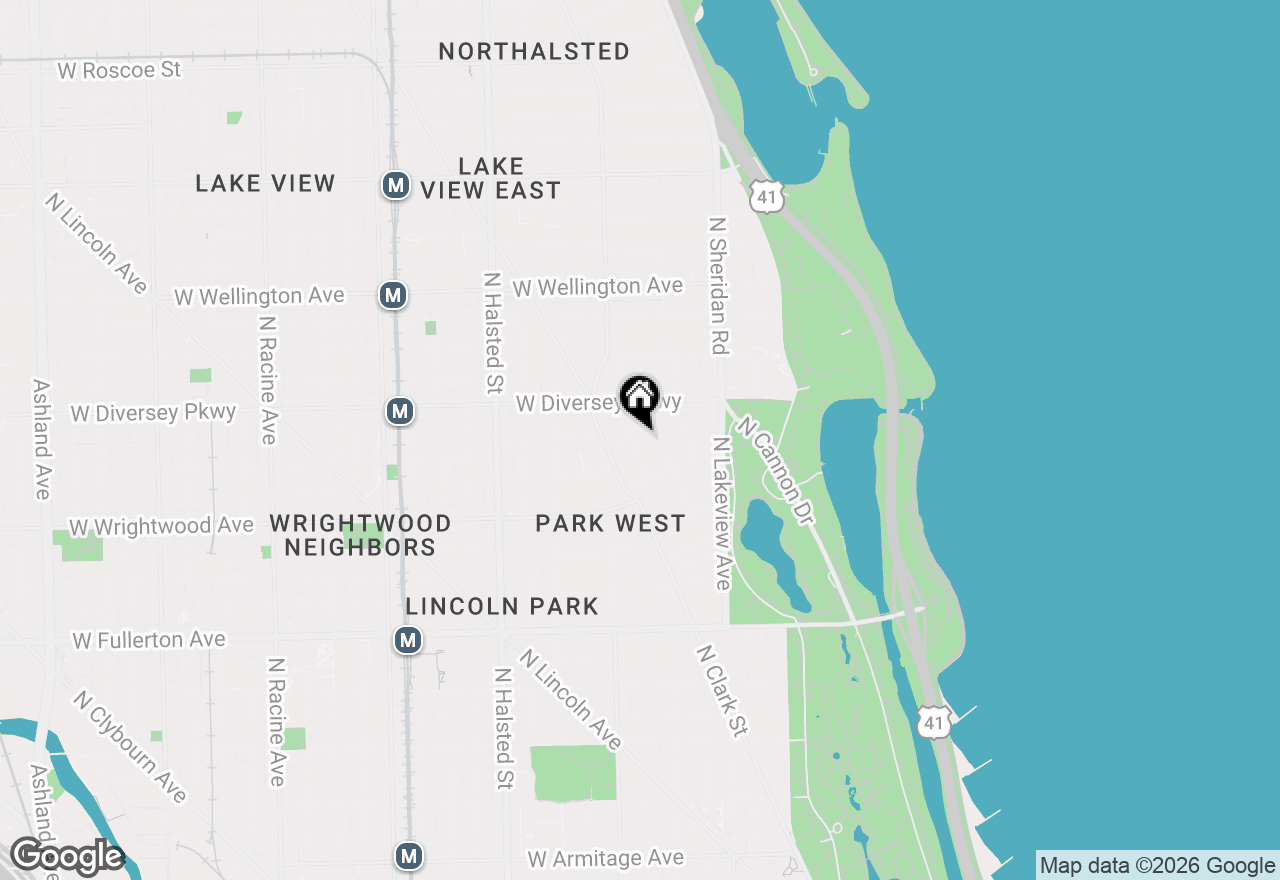 Map of 2746 N Hampden Street #3R, Chicago, IL 60614
