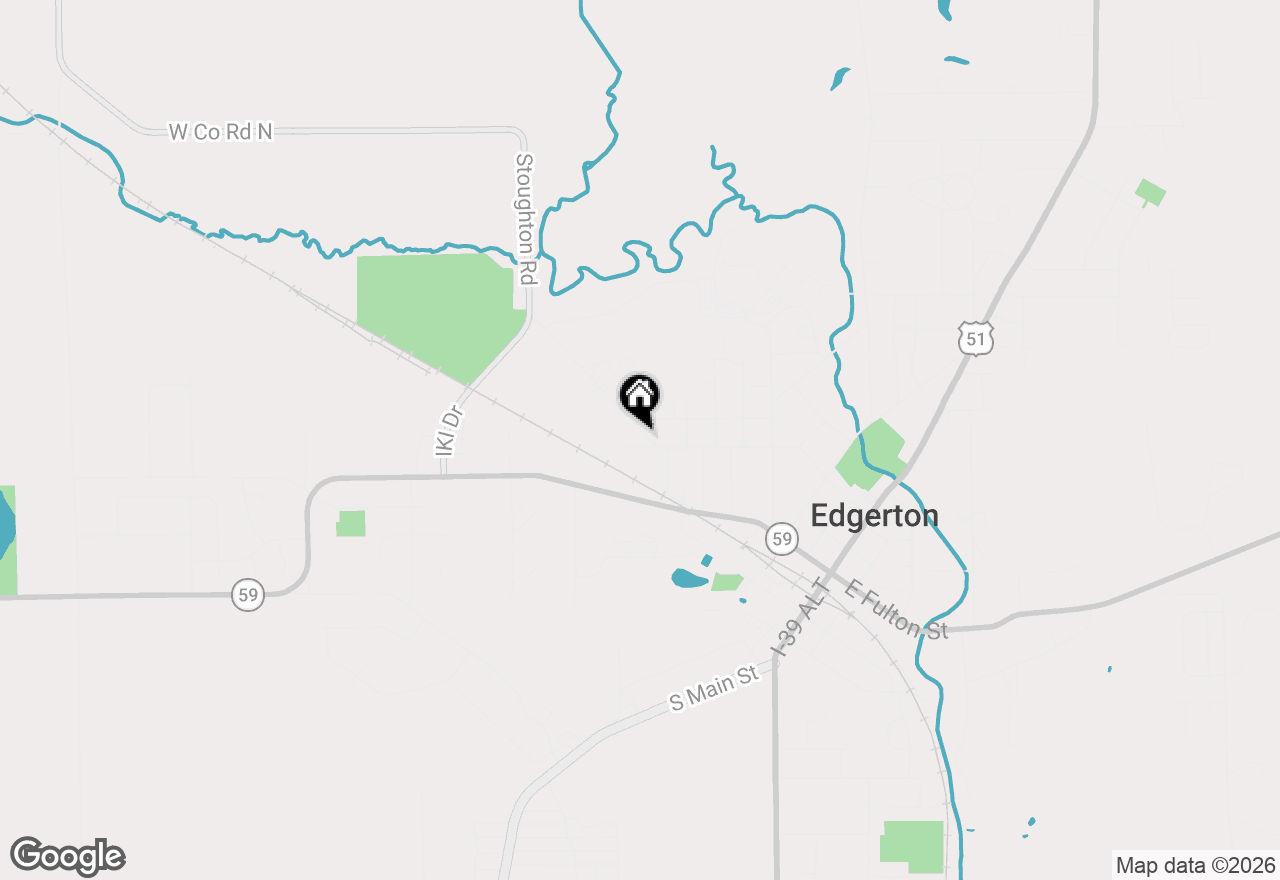 Map of 208 Stoughton Road, Edgerton, WI 53534