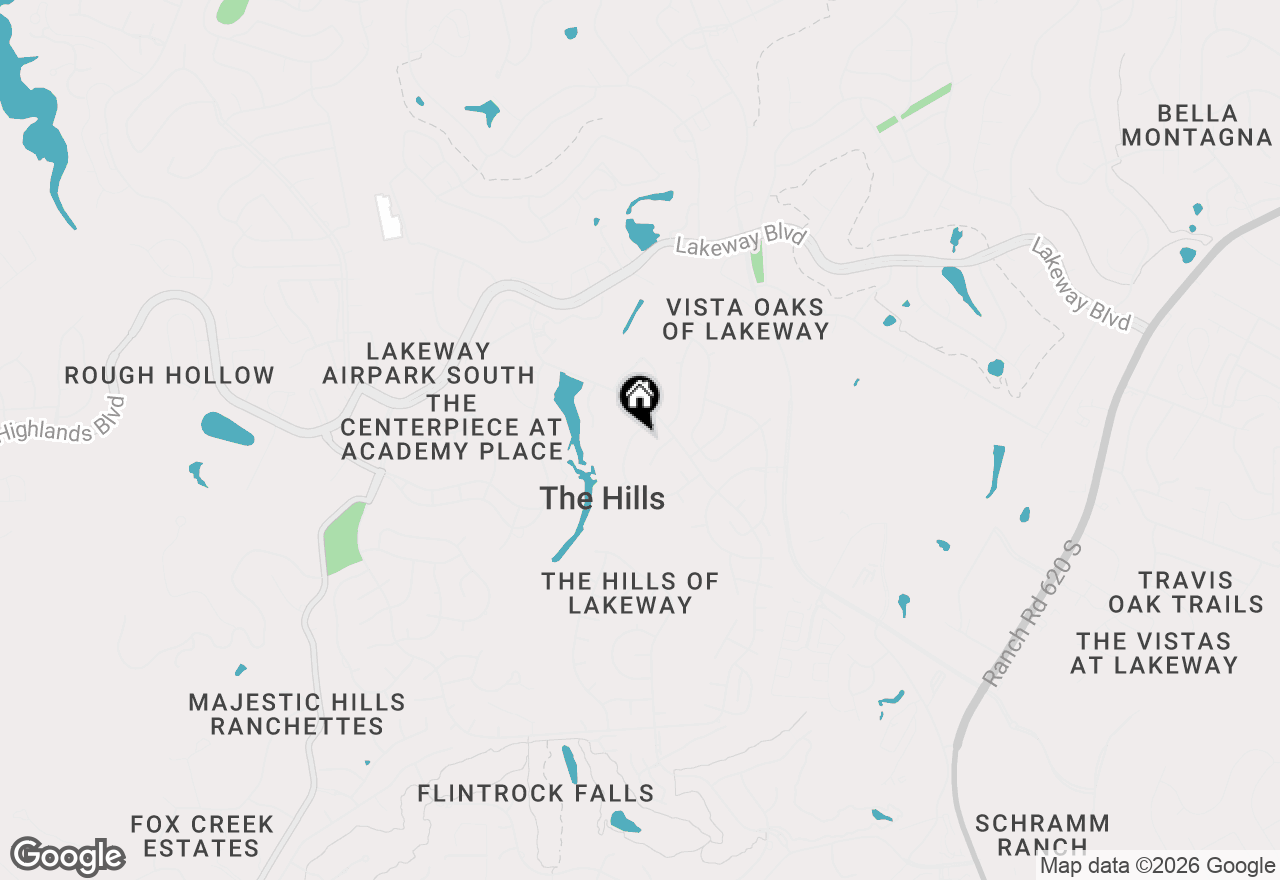 Map of 34 Hedgebrook Way, The Hills, TX 78738