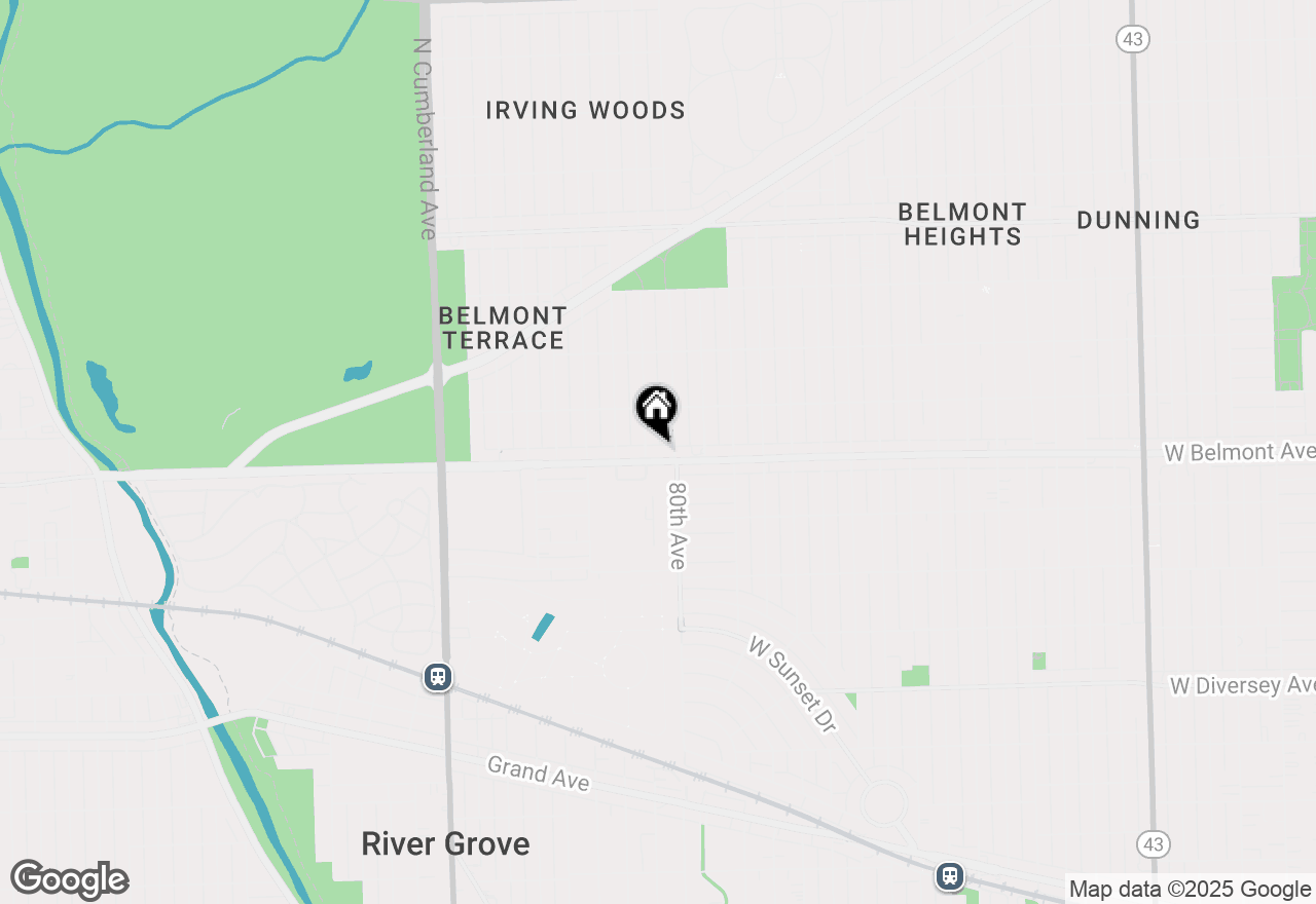 Map of 8016 W Belmont Avenue, Chicago, IL 60634