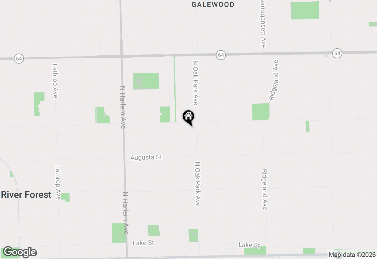 Map of 830 N Grove Avenue, Oak Park, IL 60302