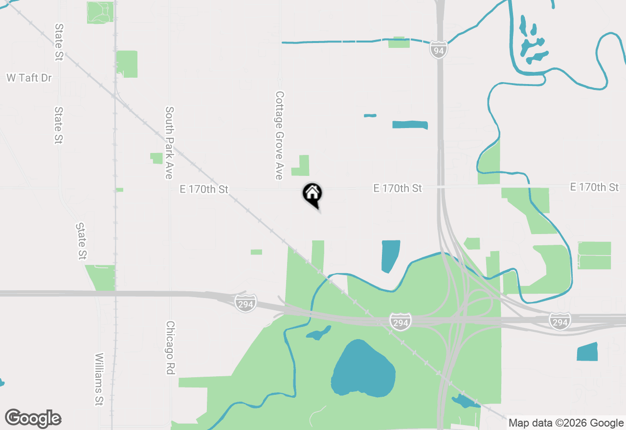 Map of 17106 Ingleside Avenue, South Holland, IL 60473