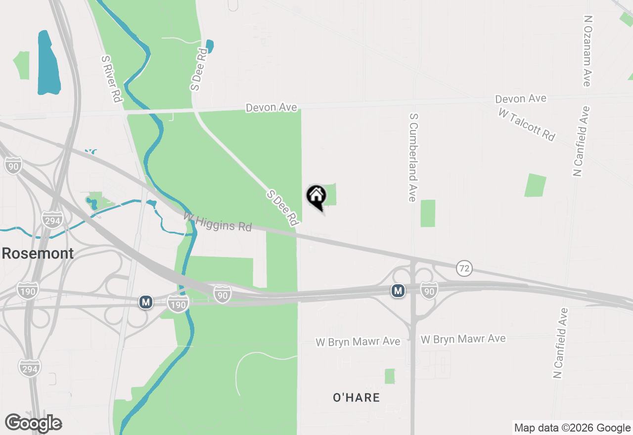 Map of 1433 Lois Avenue, Park Ridge, IL 60068