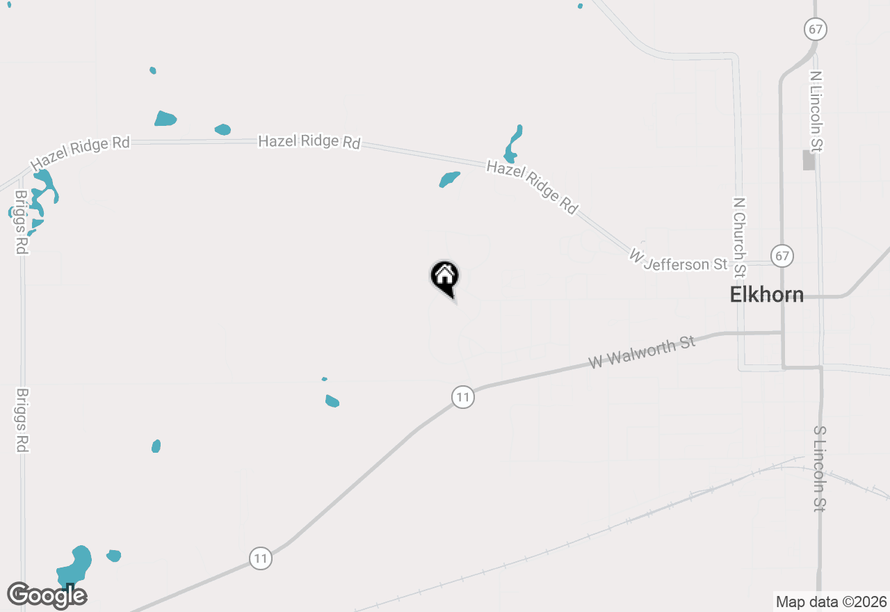Map of 1168 W Bluestem Ct, Elkhorn, WI 53121