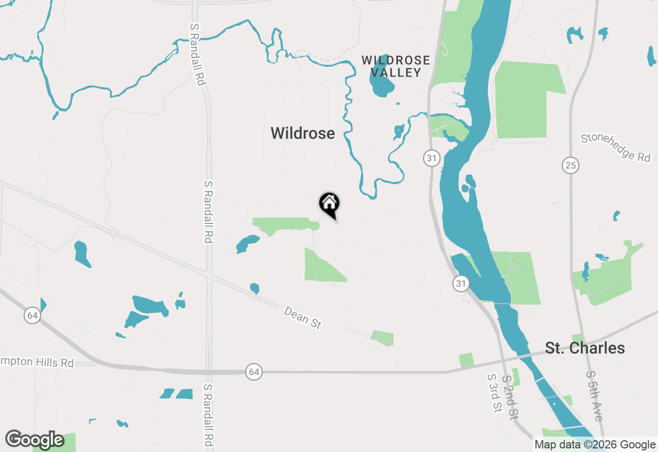Map of 36W473 Ferson Creek Road, St. Charles, IL 60174