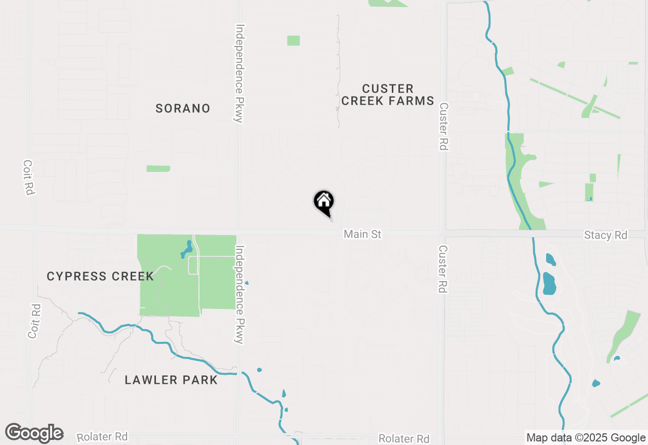 Map of 15336 Boxthorn Drive, Frisco, TX 75035