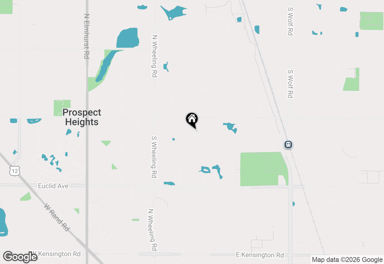 Map of 636 Stirling Lane #K, Prospect Heights, IL 60070