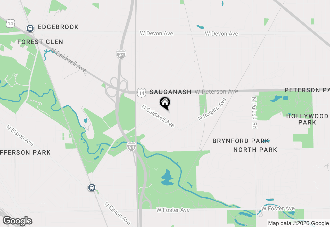 Map of 5832 N Kenton Avenue, Chicago, IL 60646