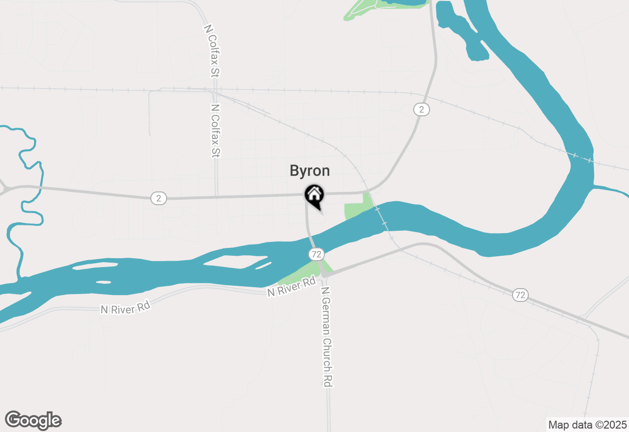 Map of 112 E Merchant Street, Byron, IL 61010