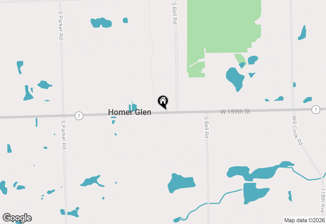 Map of 12910 W 159th Street #2C, Homer Glen, IL 60491