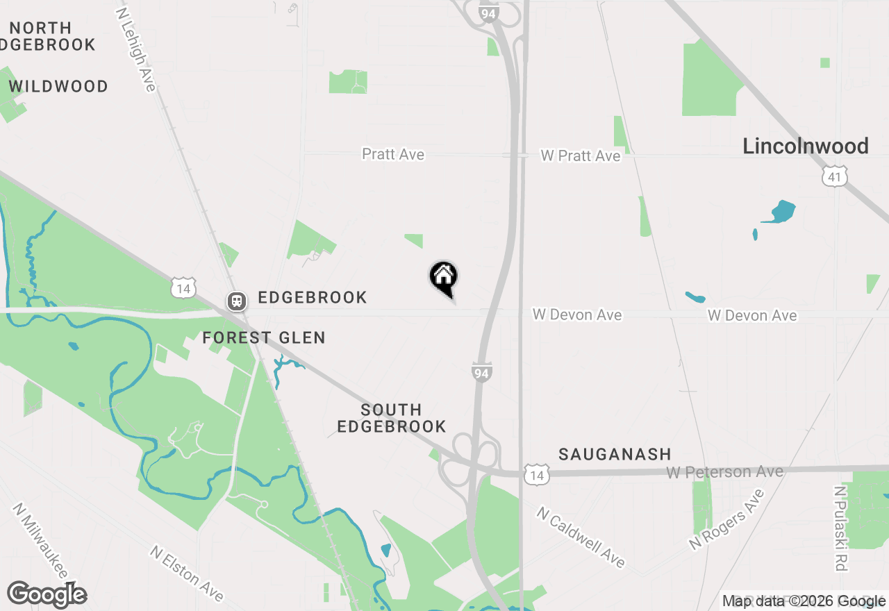 Map of (Address confidential), Lincolnwood, Illinois 60712