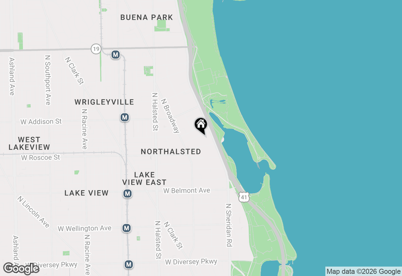 Map of 539 W Stratford Place #408, Chicago, IL 60657