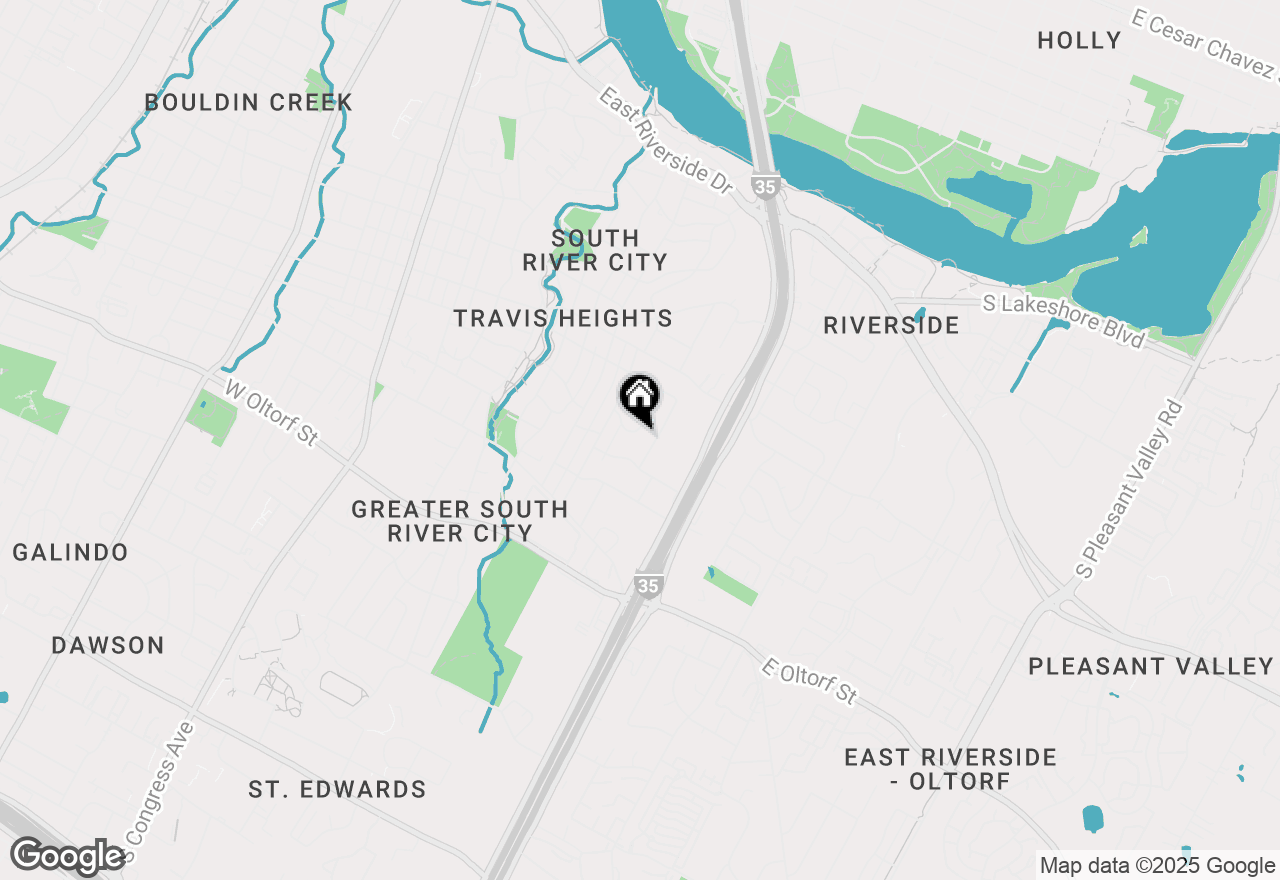 Map of 1115 Gillespie Pl, Austin, TX 78704