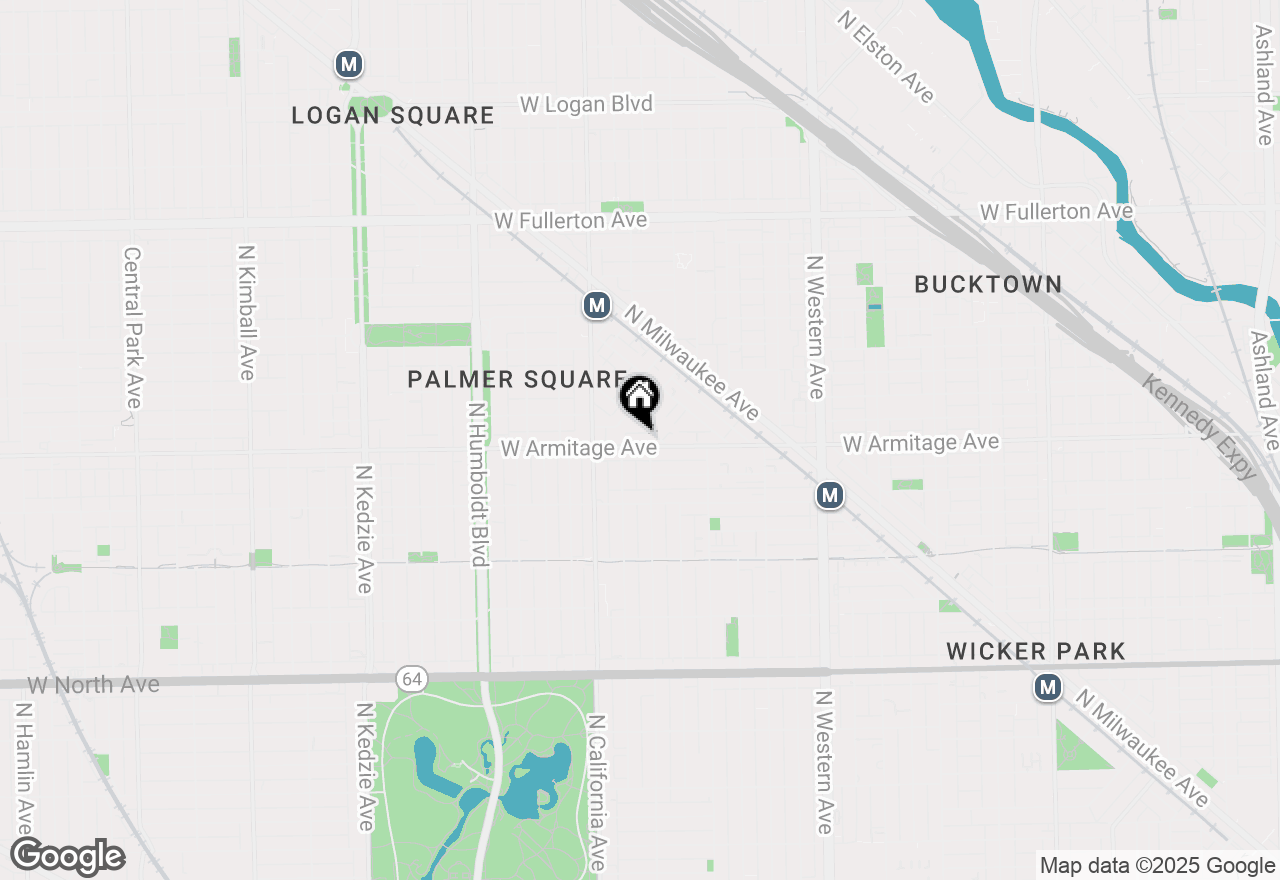 Map of 2706 W Armitage Avenue #1, Chicago, IL 60647