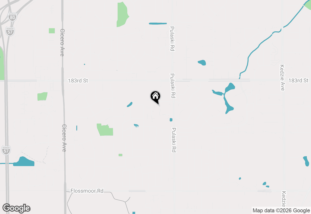 Map of 2302 Windsor Lane, Country Club Hills, IL 60478