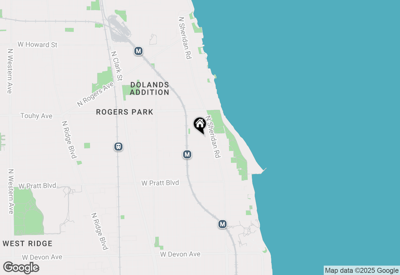 Map of 1343 W Greenleaf Avenue #3, Chicago, IL 60626