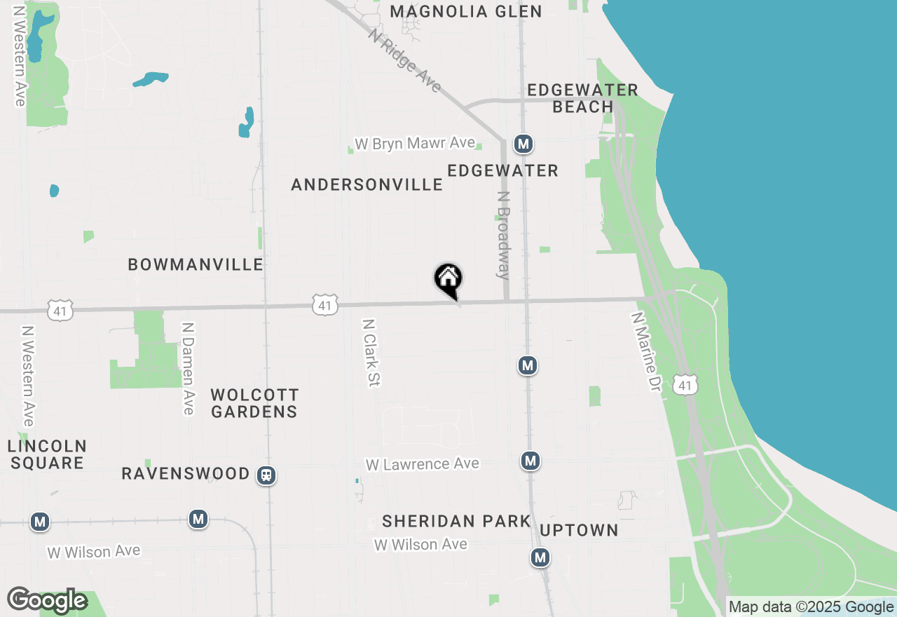 Map of 1327 W Foster Avenue, Chicago, IL 60640