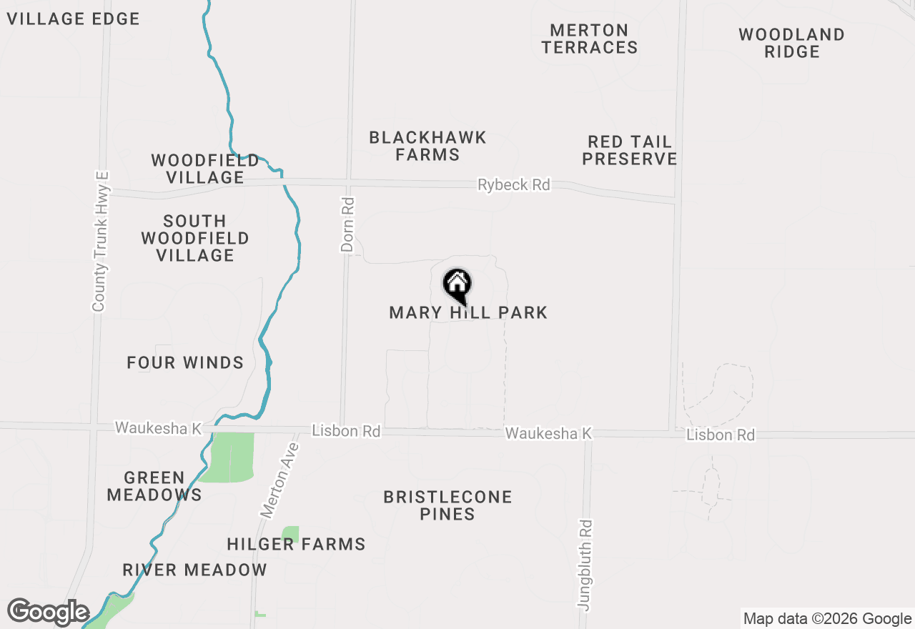 Map of 1267 Mary Hill Cir, Hartland, WI 53029