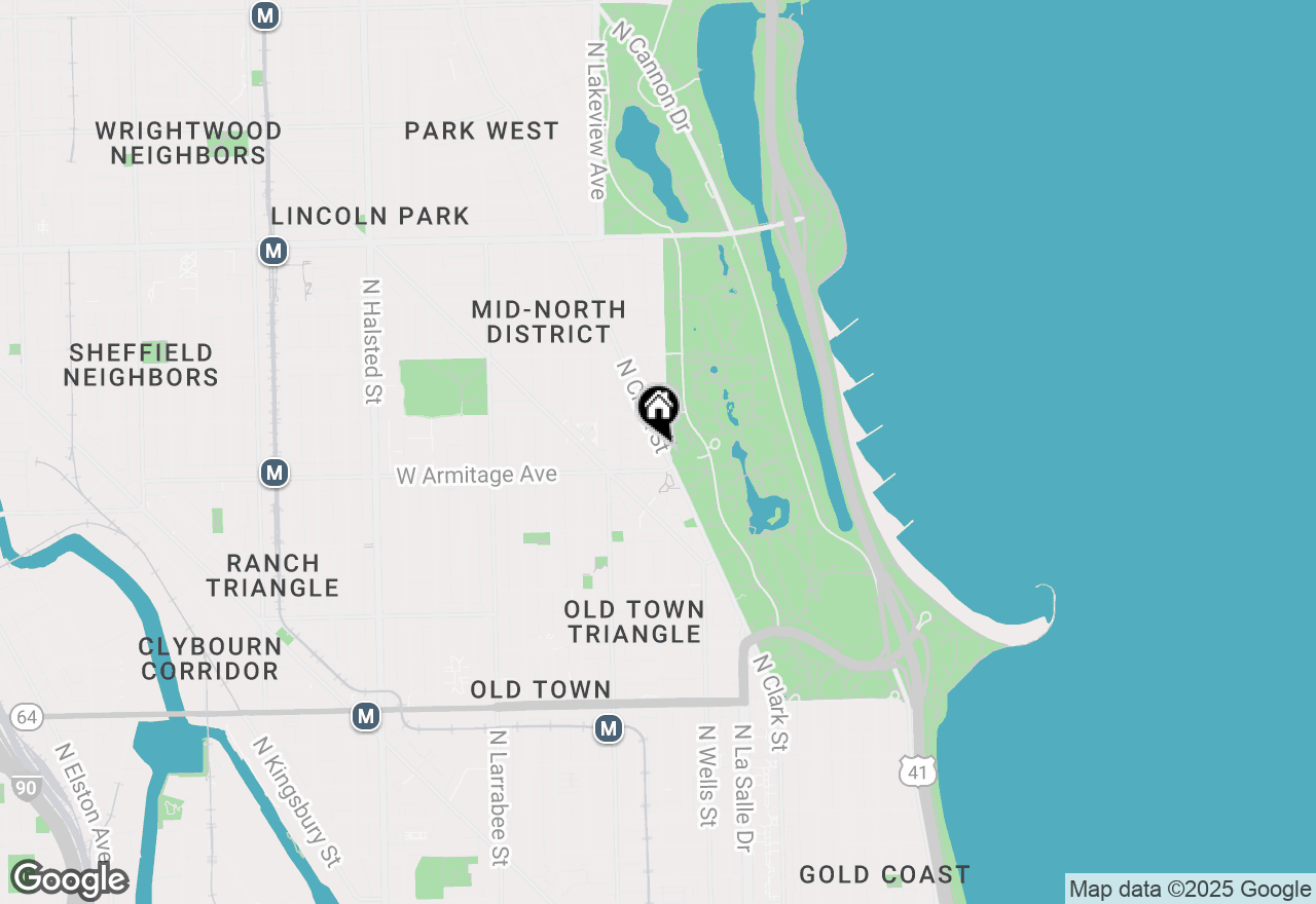 Map of 2020 N Lincoln Park West Avenue #37M, Chicago, IL 60614